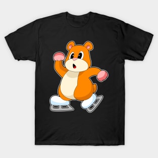 Hamster Ice skating Ice skates Winter sports T-Shirt